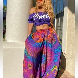Tie Dye Lantern Pants